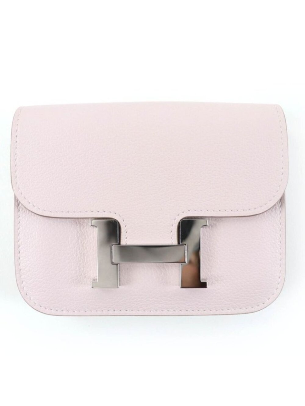 Hermes Constance Slim Eva Color Mauvepere Silver Hardware Wallet Bifold